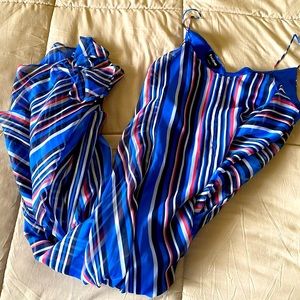 Bebe maxi striped dress size Small